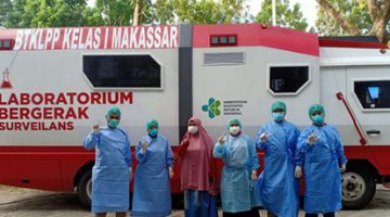 BTKLPP Makassar Kirim Mobil Lab Bergerak Untuk Tes PCR
