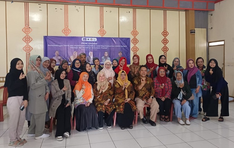 Tim PKM dan LPPM Unisba Gelar Bimtek dan Implementasi Sertifikat Halal Bagi Komunitas UMKM Sarijadi Kota Bandung