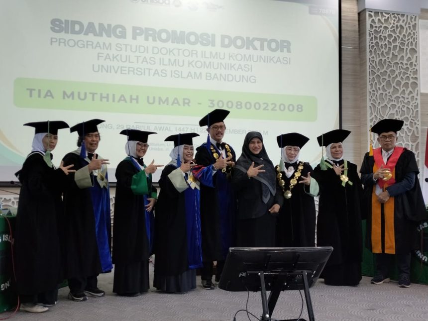 Sidang Terbuka Promovendus Tia Muthiah Umar: Membangun Wacana Moderasi Beragama di Televisi Muhammadiyah