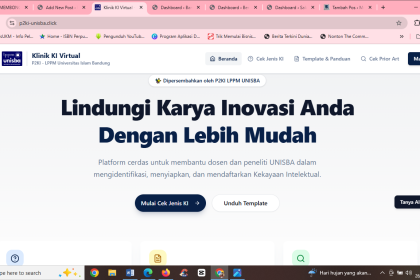KI Virtual LPPM Unisba, Memudahkan Perlindungan Inovasi Akademik