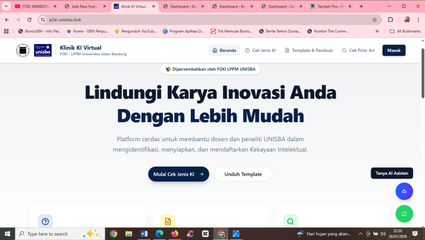 KI Virtual LPPM Unisba, Memudahkan Perlindungan Inovasi Akademik