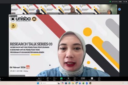 Prodi Magister Manajemen FEB Unisba Gelar Research Talk Series 03: Perkuat Kualitas Kuesioner Penelitian Tesis