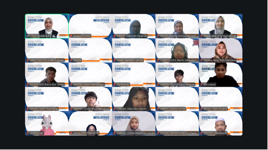 Pojok Statistik Unisba Perkuat Literasi Statistik lewat Statistic Lecture Online Nasional tentang Strategi Pemilihan Metode Klasifikasi Machine Learning