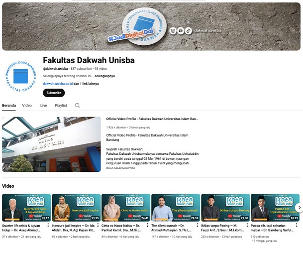 Fakultas Dakwah Unisba Hadirkan “KATA”, Kajian Ramadan Berbasis Digital untuk Generasi Z