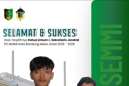 Sah! Muhammad Asadullah Awab Nahkodai SEMMI Kota Bandung Periode 2026–2028