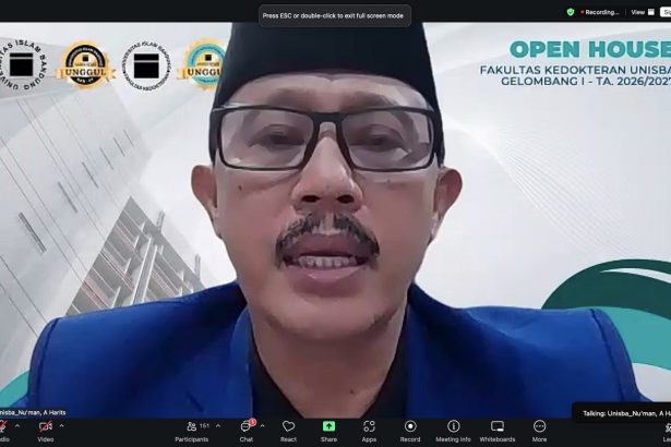 Open House FK Unisba Gelombang 1 TA 2026/2027 Digelar Daring, Tegaskan Komitmen Cetak Dokter Berkarakter 3M