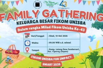 Dari Kebersamaan Menuju Kejayaan: Family Gathering Milad ke-43 Fikom Unisba