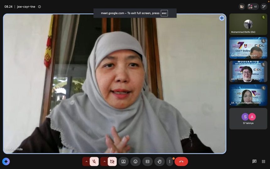 Jadi Pembicara Tamu di Webinar Internasional UiTM Malaysia, Warek Belmawa Unisba Paparkan Pengukuran Kinerja Berbasis Riset