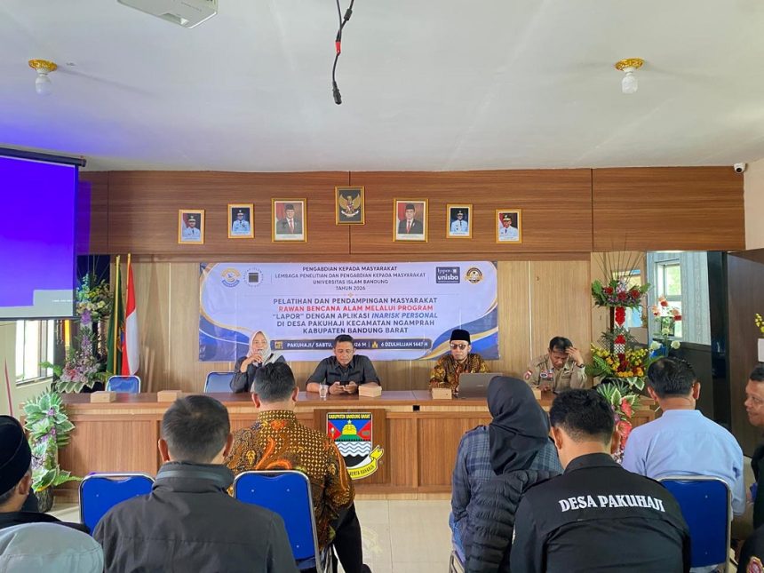 LPPM Unisba Gelar PKM Penguatan Kesiapsiagaan Bencana di Desa Pakuhaji 