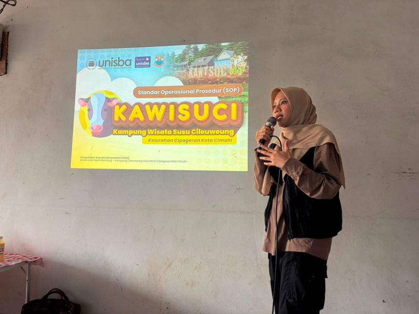 PKM Unisba Percepat Pengembangan KAWISUCI, Warga Kampung Cileuweung Ikuti Sosialisasi SOP dan Simulasi Tiga Atraksi Wisata