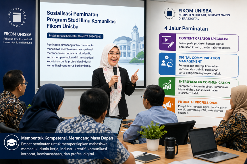 Empat Jalur Peminatan Baru, Fikom Unisba Perkuat Kompetensi Lulusan