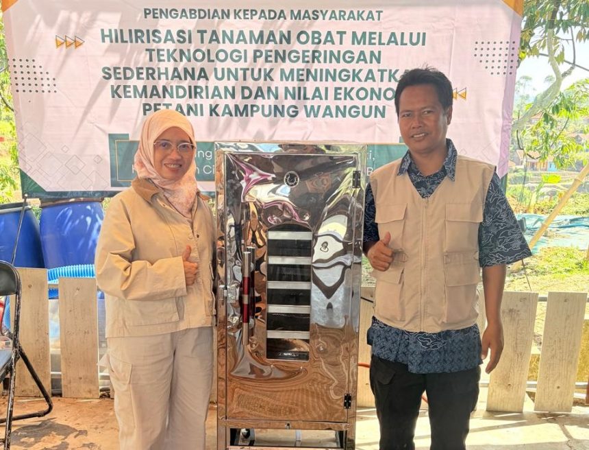 Hilirisasi Tanaman Obat melalui Teknologi Pengeringan Sederhana untuk Meningkatkan Kemandirian dan Nilai Ekonomi Petani Kampung Wangun