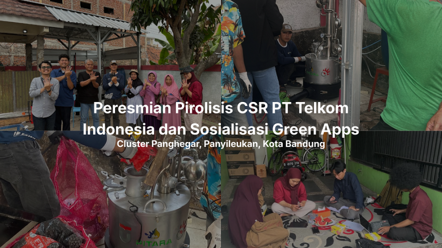 PT Telkom Indonesia dan Telkom University Hadirkan Teknologi Pirolisis dan GreenApps untuk Kelola Sampah Plastik