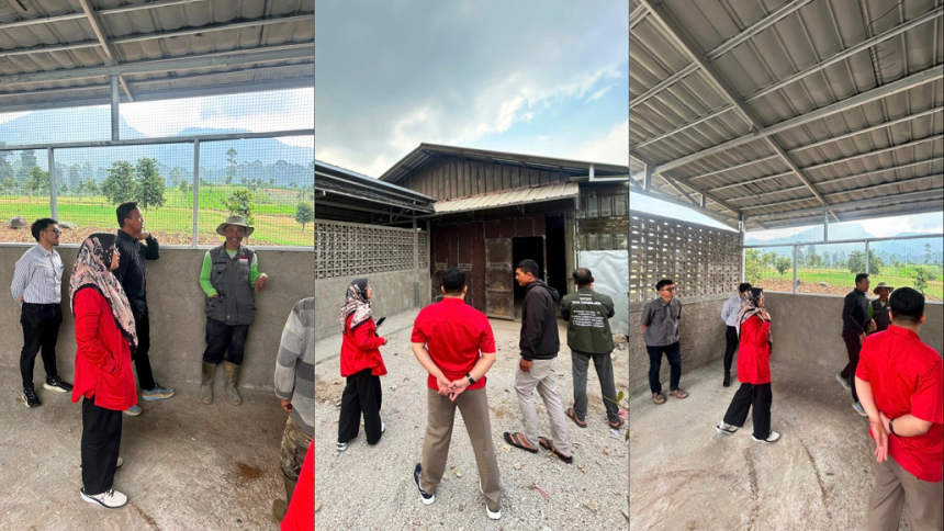 SDGs Center Telkom University Tinjau Progres Pembangunan dan Perluasan Lahan TPS3R di Tarumajaya